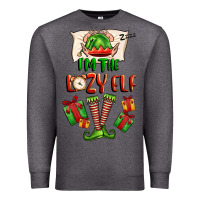 Charcoal Heather im the lazy elf Premium Sweatshirt - FaDigitalArtStudio