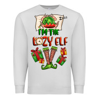 Dove Grey im the lazy elf Premium Sweatshirt - FaDigitalArtStudio