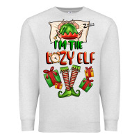 Oatmeal Heather im the lazy elf Premium Sweatshirt - FaDigitalArtStudio