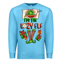 Ocean Blue im the lazy elf Premium Sweatshirt - FaDigitalArtStudio