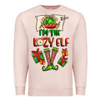 Pale Pink im the lazy elf Premium Sweatshirt - FaDigitalArtStudio