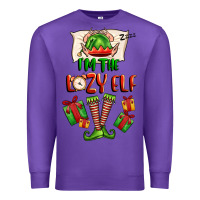 Purple im the lazy elf Premium Sweatshirt - FaDigitalArtStudio