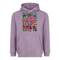 Lavender race wife wife wife lightningbolt Heavyweight Hoodie - Zillion Design Studio
