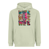 Matcha race wife wife wife lightningbolt Heavyweight Hoodie - Zillion Design Studio