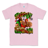 Bubblegum Pink Steppin' into Juneteenth sneaker and heel afro wom Classic Tee - RanaPortraitStore