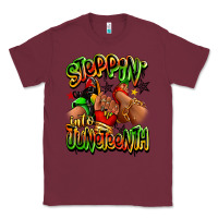 Burgundy Steppin' into Juneteenth sneaker and heel afro wom Classic Tee - RanaPortraitStore