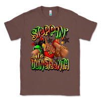Chestnut Steppin' into Juneteenth sneaker and heel afro wom Classic Tee - RanaPortraitStore