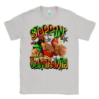 Moon Dust Steppin' into Juneteenth sneaker and heel afro wom Classic Tee - RanaPortraitStore