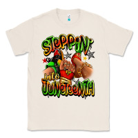 Natural Steppin' into Juneteenth sneaker and heel afro wom Classic Tee - RanaPortraitStore