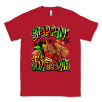 Red Steppin' into Juneteenth sneaker and heel afro wom Classic Tee - RanaPortraitStore