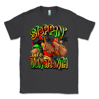 Smoke Steppin' into Juneteenth sneaker and heel afro wom Classic Tee - RanaPortraitStore