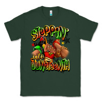 Sports Green Steppin' into Juneteenth sneaker and heel afro wom Classic Tee - RanaPortraitStore
