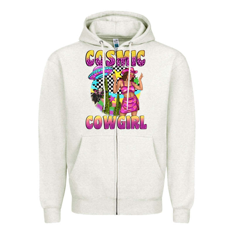 Cosmic Cowgirl Zipper Hoodie by texasbilliewilder | Teevron