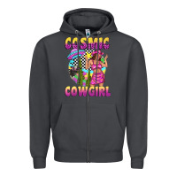 Smoke cosmic cowgirl Zipper Hoodie - texasbilliewilder