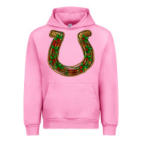 Fuchsia Pink Christmas Horseshoe Urban Hoodie - Jasminsmagicworld