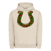 Pigment French Oak Christmas Horseshoe Urban Hoodie - Jasminsmagicworld