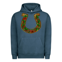 Pigment Midnight Navy Christmas Horseshoe Urban Hoodie - Jasminsmagicworld