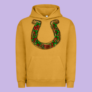 Christmas Horseshoe Urban Hoodie Designed By Jasminsmagicworld