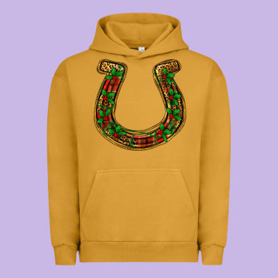 Christmas Horseshoe Urban Hoodie Designed By Jasminsmagicworld