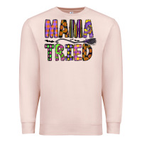 Pale Pink Mama Tried Premium Sweatshirt - CowhideDigitalArt