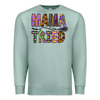 Seafoam Mama Tried Premium Sweatshirt - CowhideDigitalArt