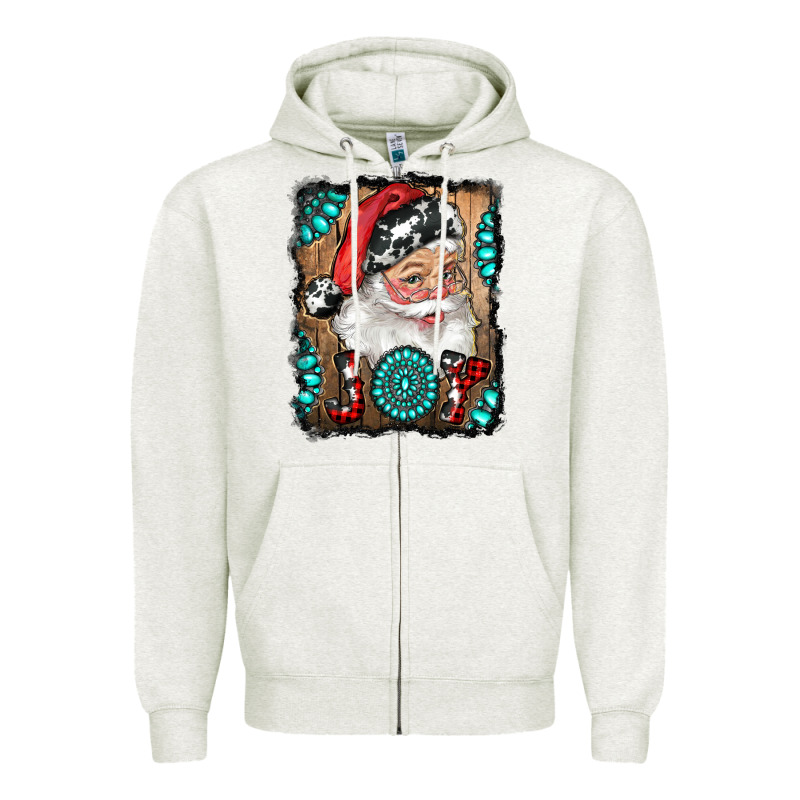 Santa Claus Joy Zipper Hoodie by RanaPortraitStore | Teevron