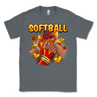 Charcoal Heather Softball life afro girl sneakers Classic Tee - RanaPortraitStore