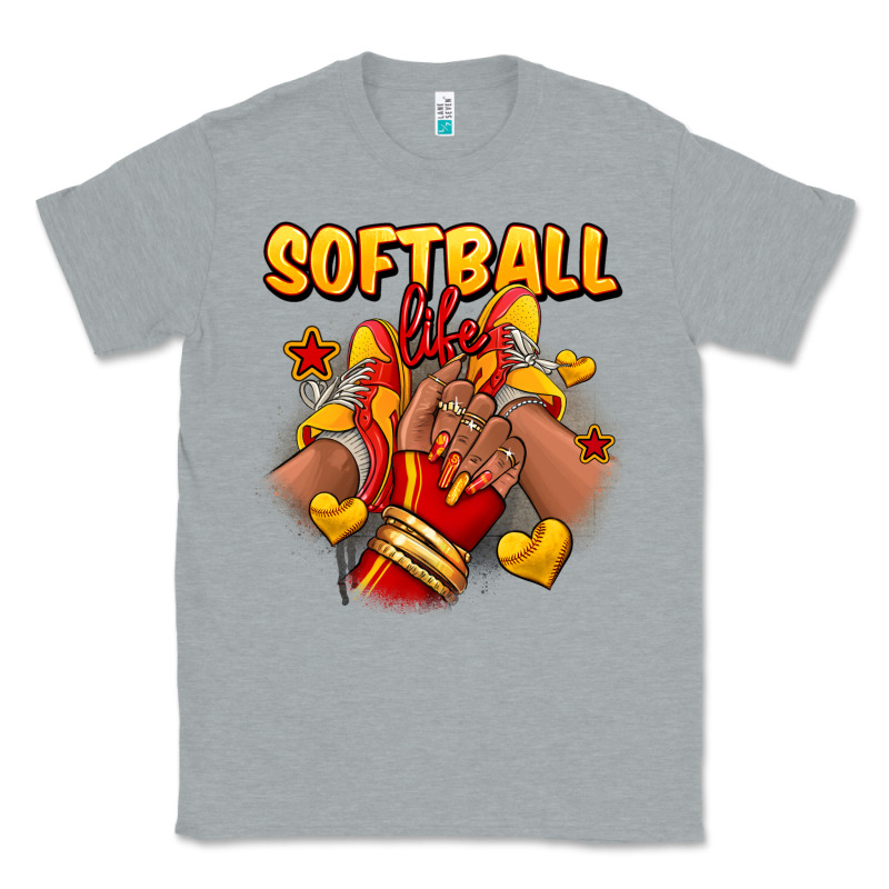 Softball Life Afro Girl Sneakers Classic Tee by RanaPortraitStore | Teevron
