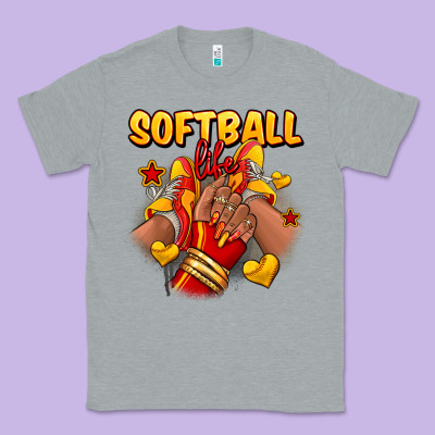Softball Life Afro Girl Sneakers Classic Tee Designed By Ranaportraitstore