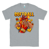 Heather Grey Softball life afro girl sneakers Classic Tee - RanaPortraitStore
