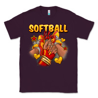 Plum Softball life afro girl sneakers Classic Tee - RanaPortraitStore