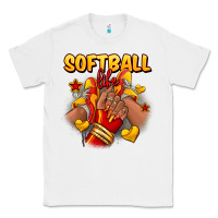 White Softball life afro girl sneakers Classic Tee - RanaPortraitStore