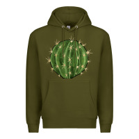 Army Green cactus Premium Hoodie - BarkalooDesign