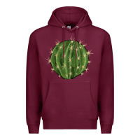 Burgundy cactus Premium Hoodie - BarkalooDesign