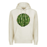Oatmeal Heather cactus Premium Hoodie - BarkalooDesign