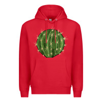 Red cactus Premium Hoodie - BarkalooDesign