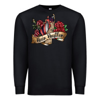 Black hair hustler spray Premium Sweatshirt - SublimationCraftShop