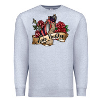 Heather Grey hair hustler spray Premium Sweatshirt - SublimationCraftShop