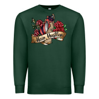 Sports Green hair hustler spray Premium Sweatshirt - SublimationCraftShop