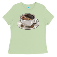 Matcha coffee  americano Ladies Tee - BarkalooDesign