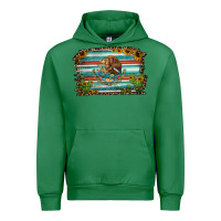 Emerald cactus turquoise serape leopard mexican flag Urban Hoodie - Jasminsmagicworld