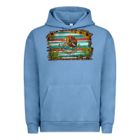 Pigment Pebble Blue cactus turquoise serape leopard mexican flag Urban Hoodie - Jasminsmagicworld