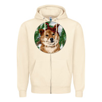 Sandshell Shiba Inu Christmas Zipper Hoodie - RanaPortraitStore