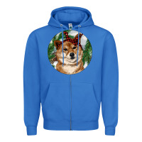 True Royal Shiba Inu Christmas Zipper Hoodie - RanaPortraitStore