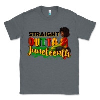 Charcoal Heather Straight outta Juneteenth Classic Tee - RanaPortraitStore