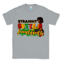 Heather Grey Straight outta Juneteenth Classic Tee - RanaPortraitStore