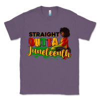 Lavender Straight outta Juneteenth Classic Tee - RanaPortraitStore