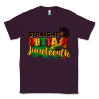 Plum Straight outta Juneteenth Classic Tee - RanaPortraitStore