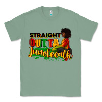 Sage Straight outta Juneteenth Classic Tee - RanaPortraitStore