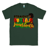 Sports Green Straight outta Juneteenth Classic Tee - RanaPortraitStore